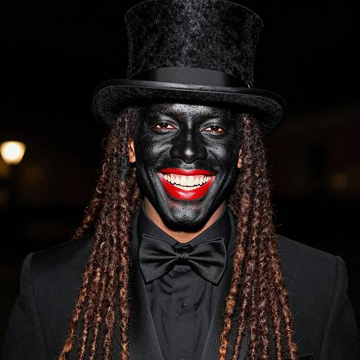 Dramatic Portrait of a Smiling Performer