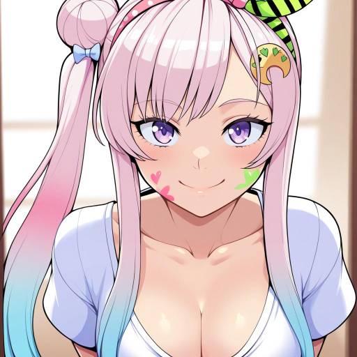 Illustration of Airani iofifteen, hololive in the style of Greenmarine