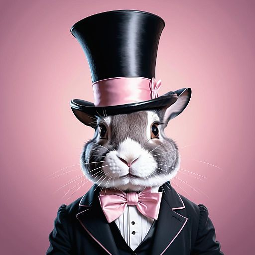 Charming Rabbit Magician in Pastel Dream Charming Rabbit Magician in Pastel Dream