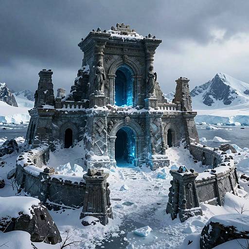 Mysterious Frozen Ancient Temple
