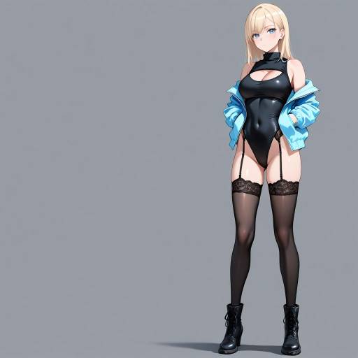 Athletic Woman in Stylish Leotard Athletic Woman in Stylish Leotard