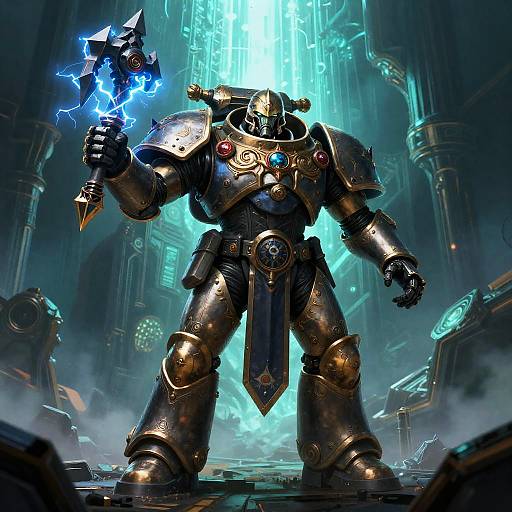 Daemonforged Space Marine in Bioluminescent Hulk