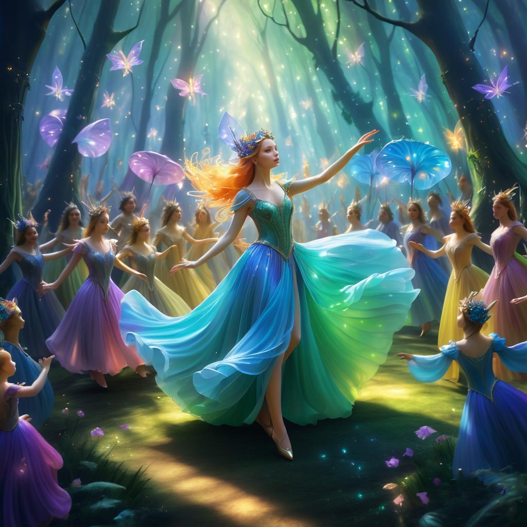 Enchanted Fairy Dance in Magical Forest