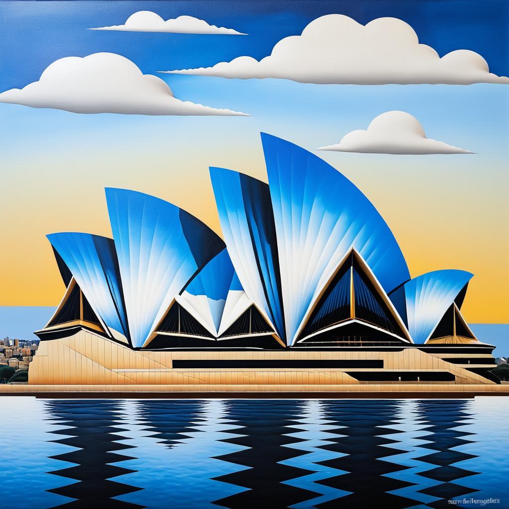 Surreal Sydney Opera House Inspired Art