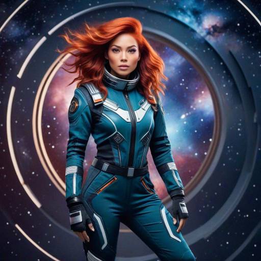 Stylish Space Pilot in Galactic Fashion Stylish Space Pilot in Galactic Fashion