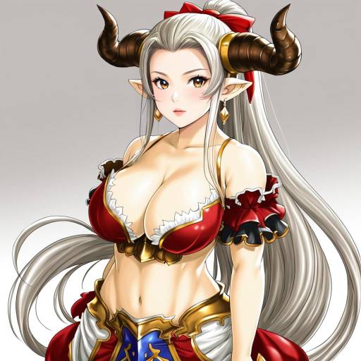 Illustration of Aliza (granblue fantasy), granblue fantasy in the style of Okame nin