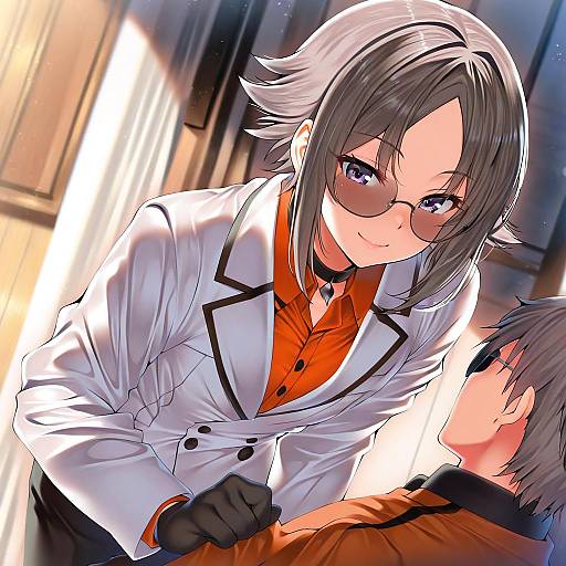 Illustration of Mysta rias, nijisanji in the style of Kawai (purplrpouni)