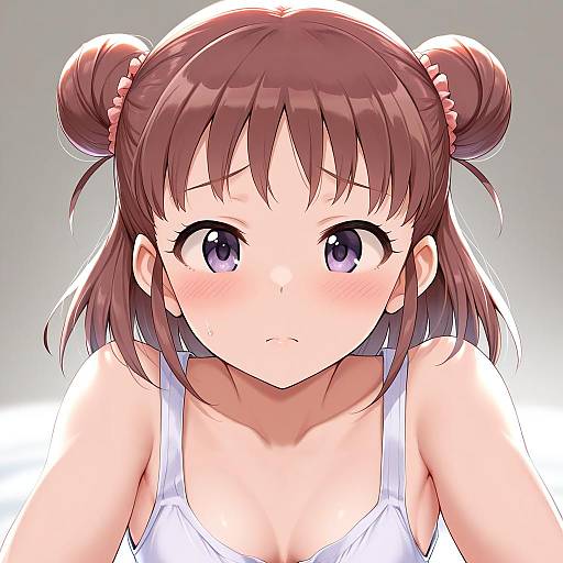 Illustration of Munakata atsumi, idolmaster in the style of Ario