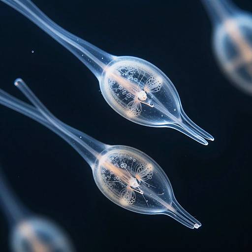 Ethereal Macro Shot of Ocean Plankton