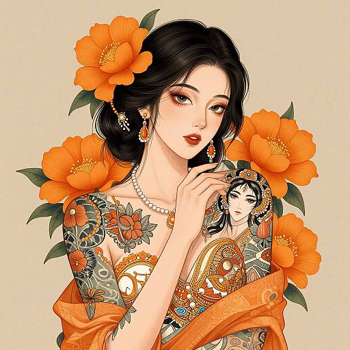 Zhang Xiao Bai Floral Fusion Artwork