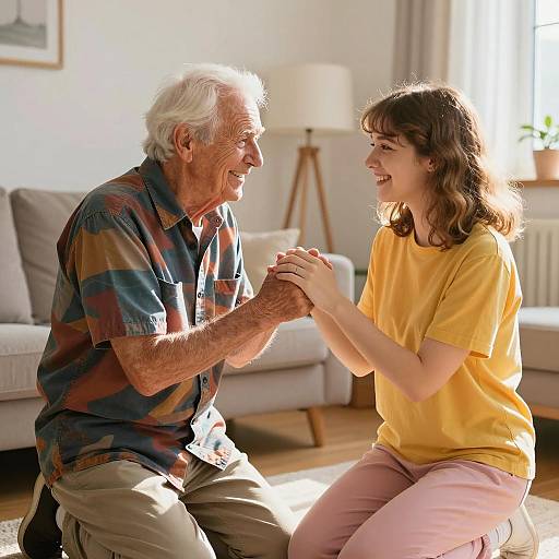 Heartwarming Moment Between Generations