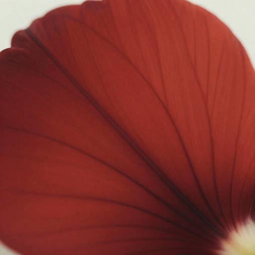 Close-Up of Radiant Red Flower Petal