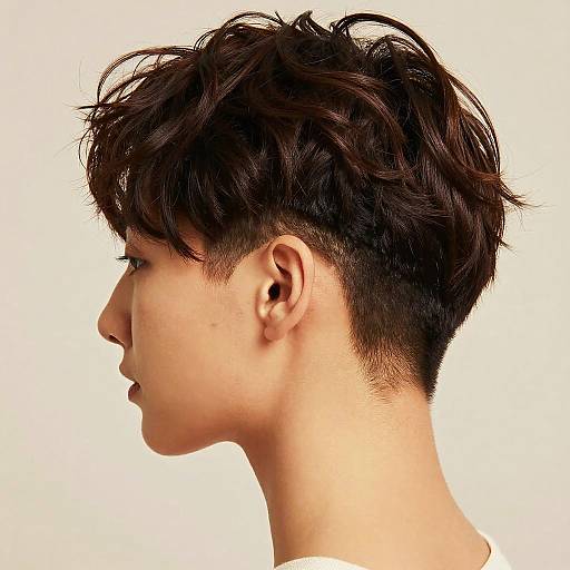 Stylish Woman with Undercut Hairstyle