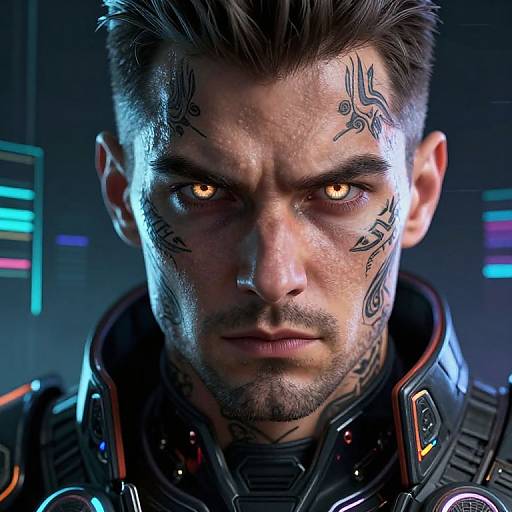 Futuristic Rutkovsky Character Portrait