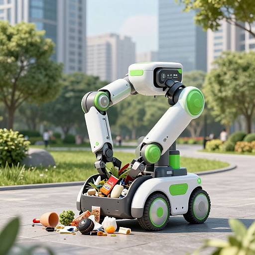 Eco-Friendly Trash Compacting Robot