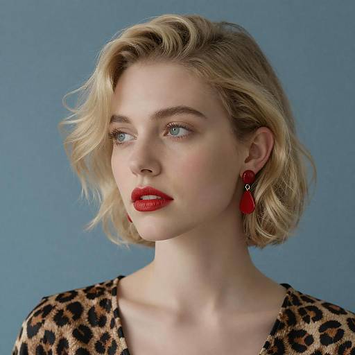 Intense Portrait of a Fashionable Woman