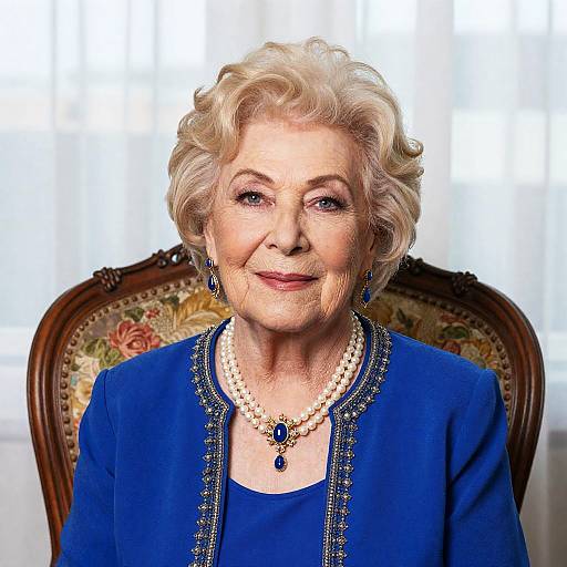 Elegant Portrait of a Stylish Older Woman