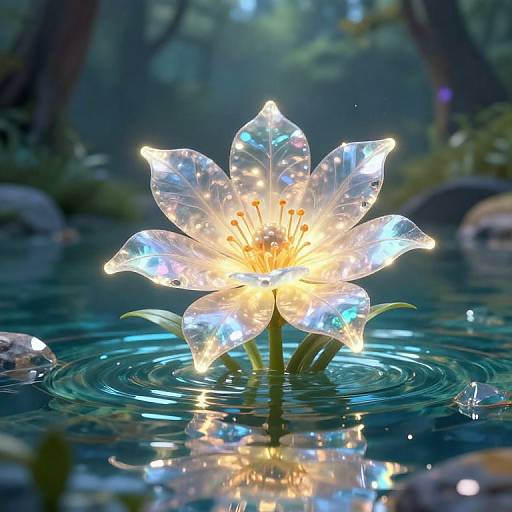 Glowing Gracidea Flower Fantasy Art