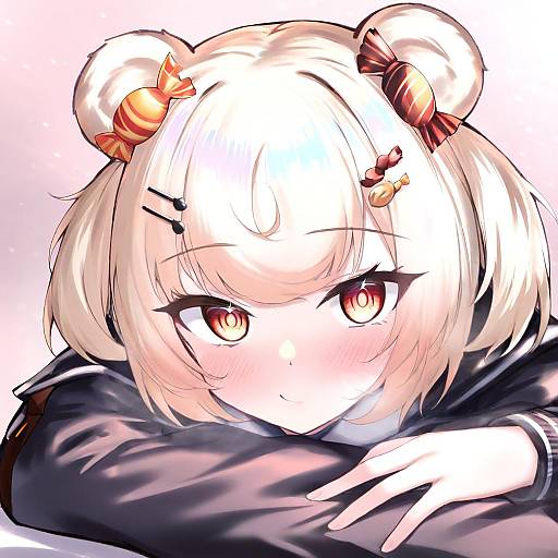 Illustration of Gummy (arknights), arknights in the style of Gmkj