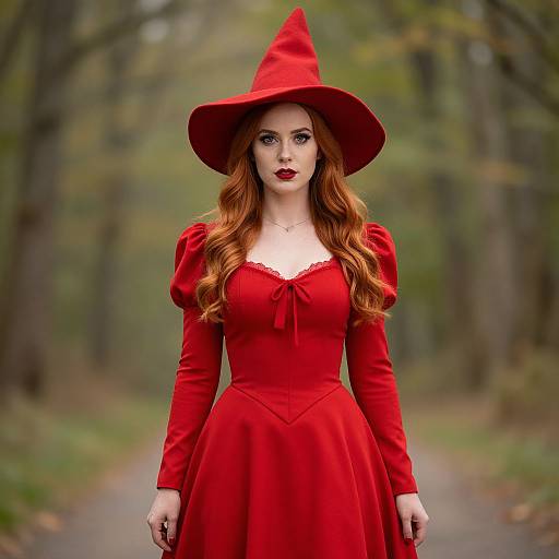 Wanda Red Witch in Scarlet Attire