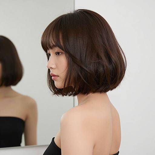 Volume-Enhancing Bob Hairstyle Portrait
