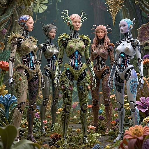 Biomechanical Botanical Cyber Dryads