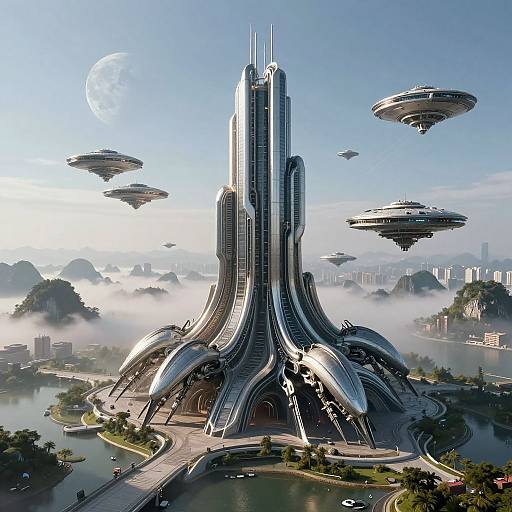Futuristic Colonial Insect-Nest City