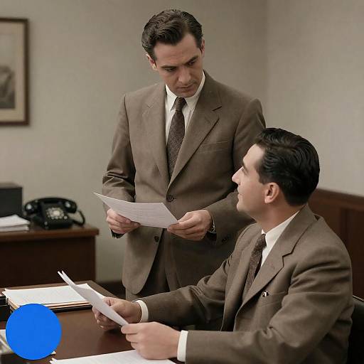 1940s Office Portrait of Two Men