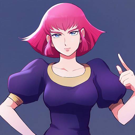 Illustration of Haman karn, gundam in the style of A-ka
