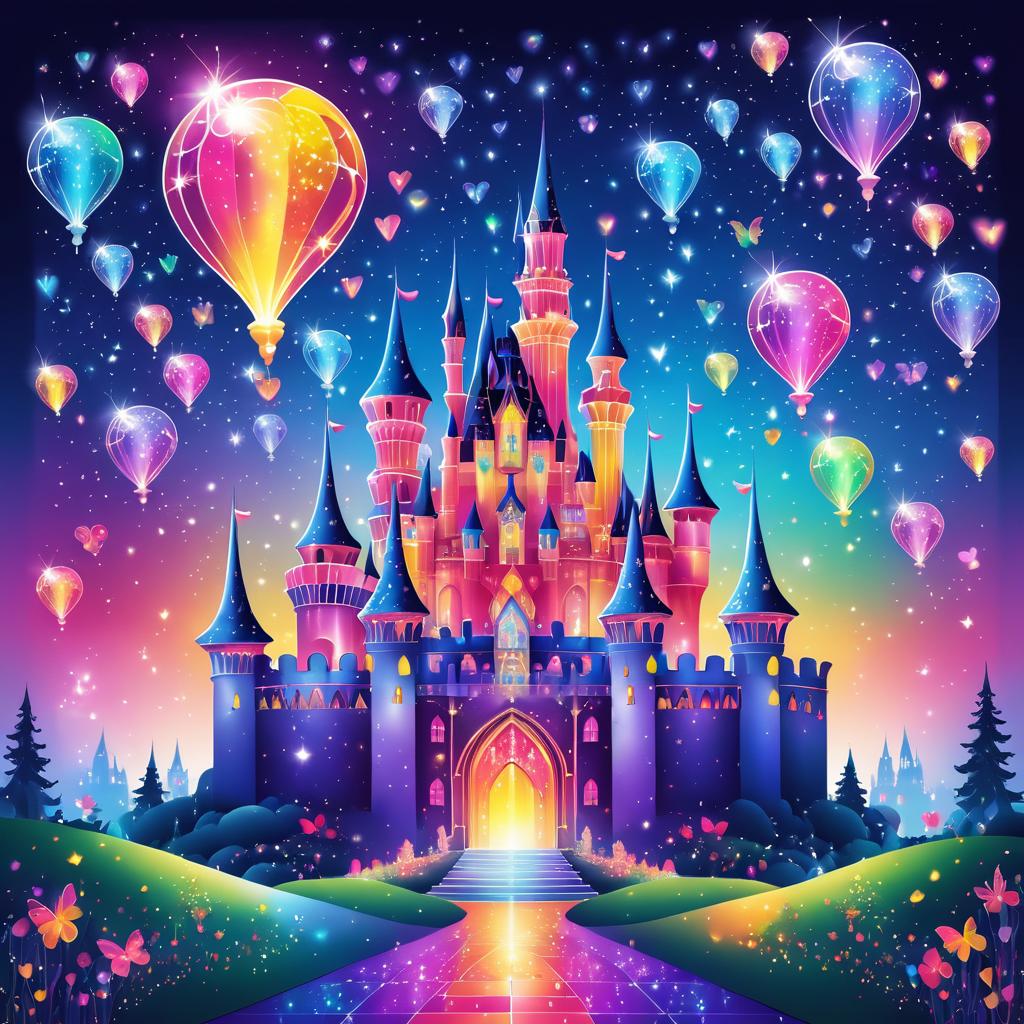 Whimsical Valentine's Day Castle Fantasy