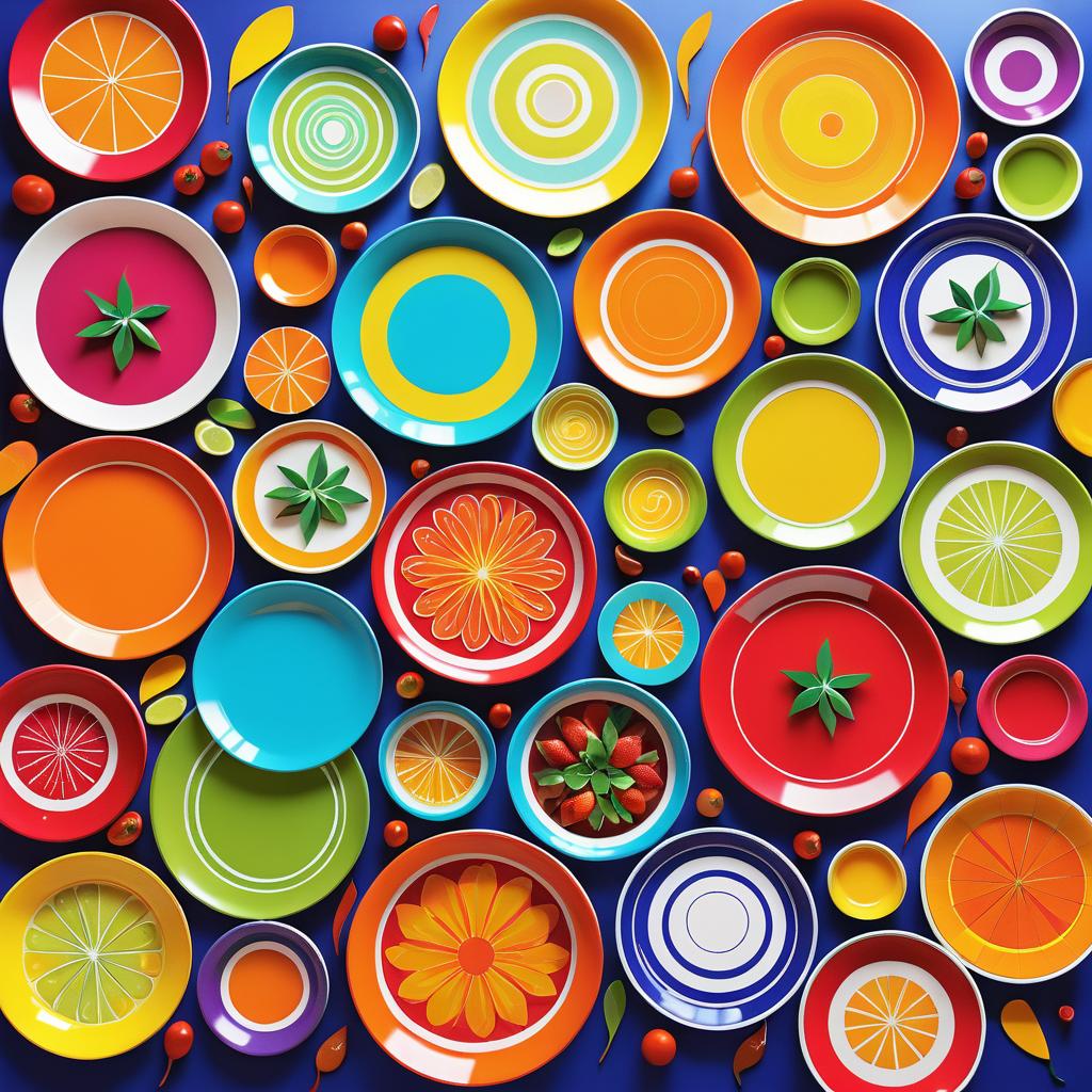 Celebrating Culinary Art with Vibrant Colors