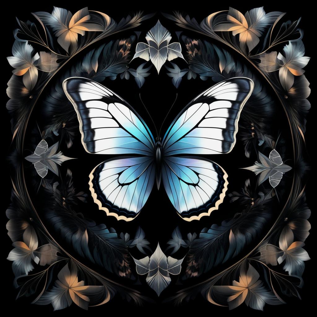 Realistic Anamorphic Butterfly Wing Art