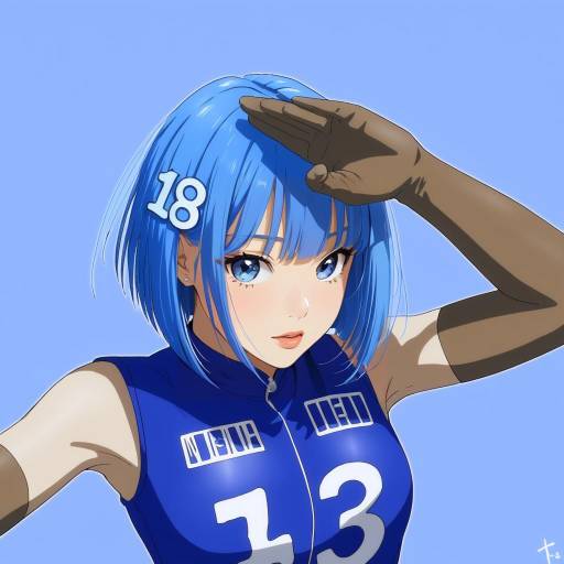 Illustration of 98-tan, os-tan in the style of Osashin (osada)