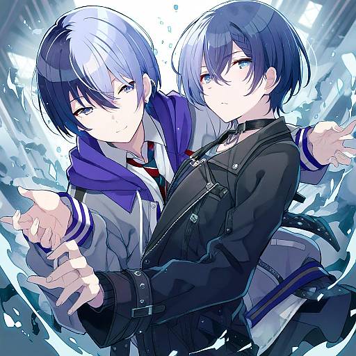 Illustration of Aoyagi touya, project sekai in the style of Tsurugi hagane