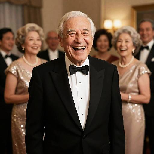 Elegant Mid-Century Social Gathering Scene