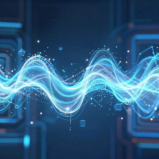 Ethereal Futuristic AI Data Wave