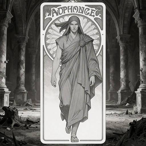 Eerie Wandering Monk Character Design