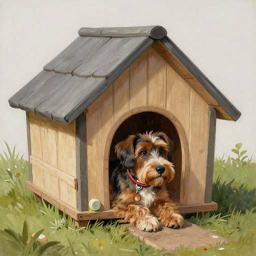 Kawaii Goya-Style Baskerville Dog