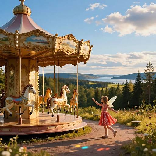 Dreamy Swedish Carousel Fantasy