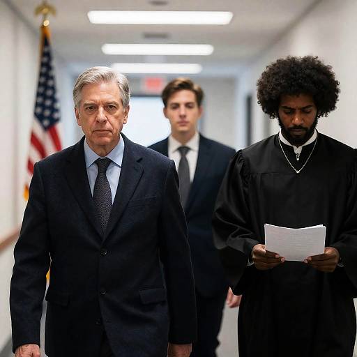 Diverse Men in Office Hallway