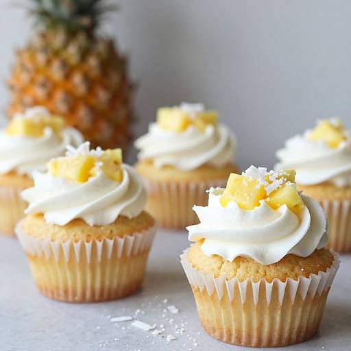 Pineapple Coconut Pina Colada Cupcakes