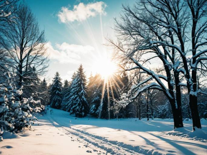 Charming Winter Landscape Wallpapers Collection