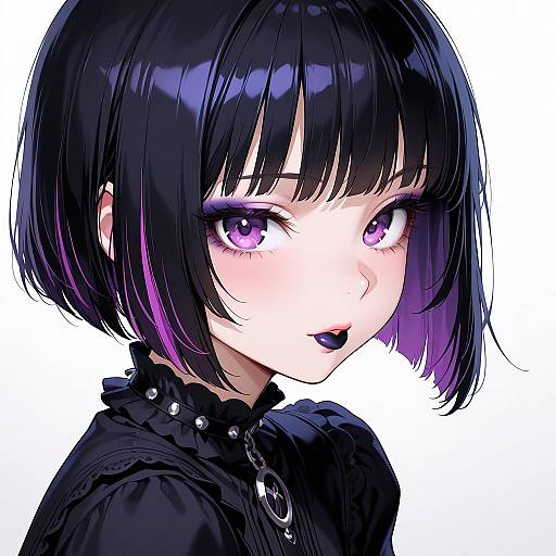 Kawaii Goth Girl Portrait