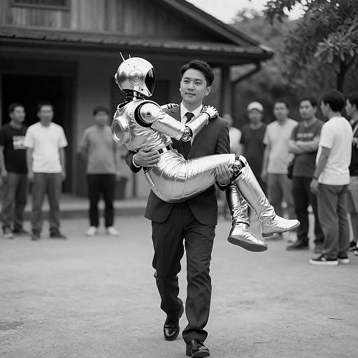 Robot in a Suit: A Vintage Walk