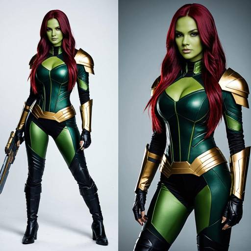 Futuristic Gamora Cosplay Costume Design