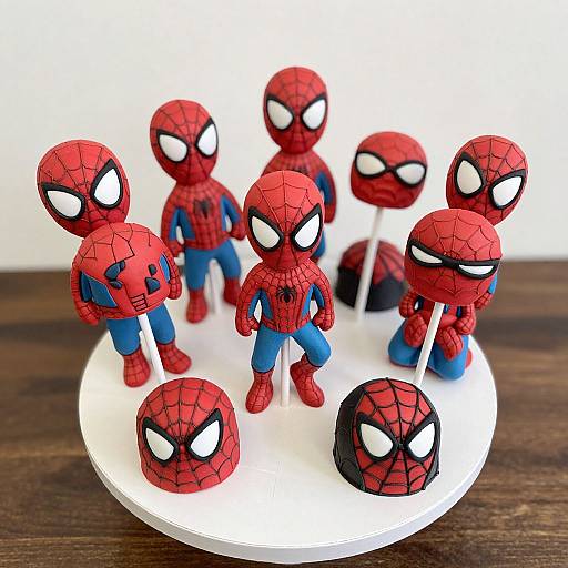 Spiderman Themed Cake Pops