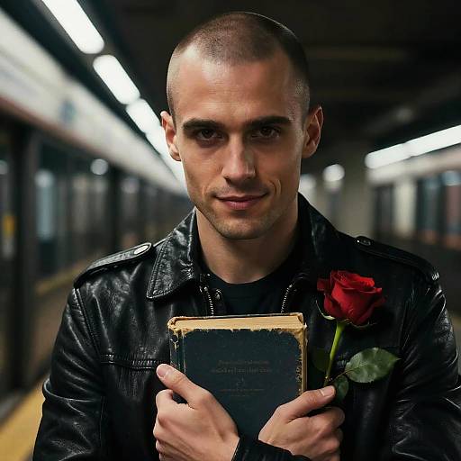 Dramatic Cinematic Subway Portrait