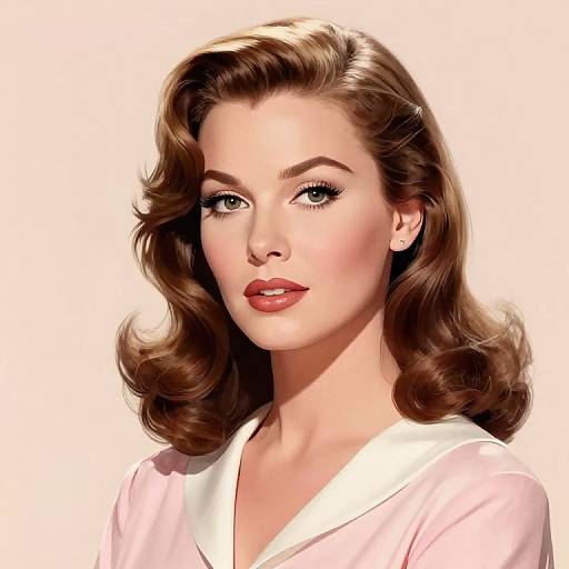 Vintage Hollywood Glamour Illustration