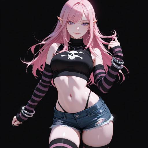Vampire Goth Girl in Striking Fashion Vampire Goth Girl in Striking Fashion