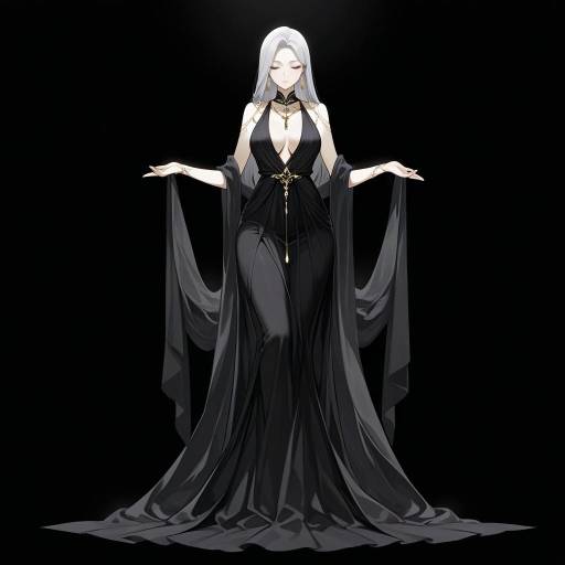 Elegant Middle-Aged Woman in Stunning Dress Elegant Middle-Aged Woman in Stunning Dress